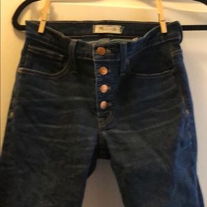 Madewell Jeans -9" mid-rise skinny jeans- Size 25P